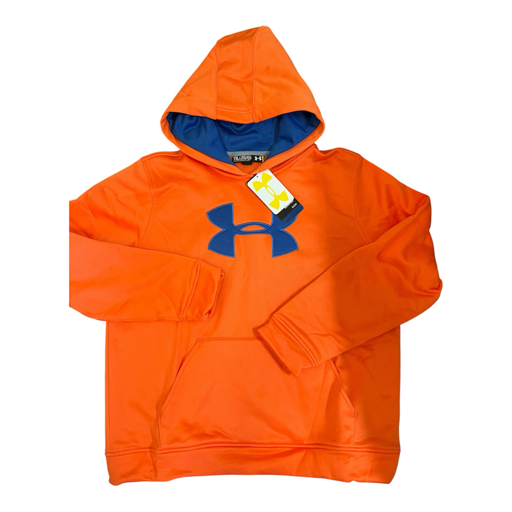 YXL Orange Under Armour Storm hoodie new